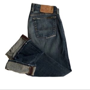 Lucky Brand Dungarees Cuffed Dream Crop